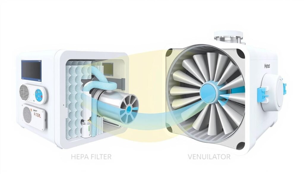 睡眠呼吸機和呼吸機的空氣過濾系統 睡眠呼吸機和呼吸機的空氣過濾系統