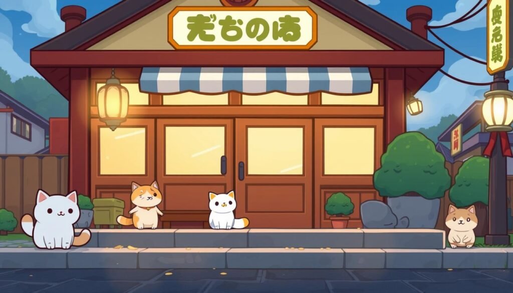 生成圖片：忍喵物語遊戲截圖